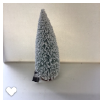 Kerstboom groen/wit 32CM